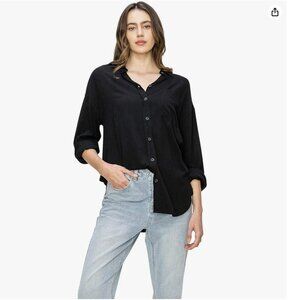 NWT Cali1850 XS/S (also fits M) Long Sleeve Relaxed Button Down shirt